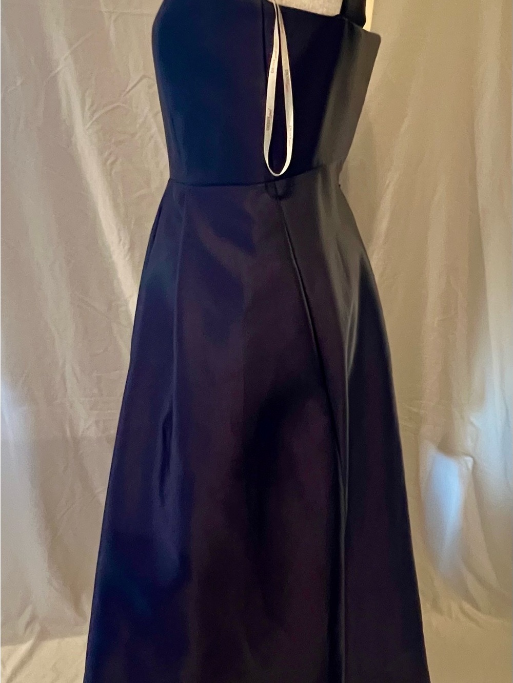Alfred Sung Dessy Junior Collection Sophia Blue Sleeveless Gown Pleated A-line - Picture 3 of 10